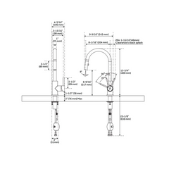 New Stainless Steel Ravenel Single-Hole Pull-Down Kitchen Faucet - Signature Hardware