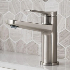 New Kraus Indy Single Handle Bathroom Faucet in Spot Free Stainless Steel Finish