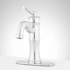 New Chrome St. Martin Single-Hole Bathroom Faucet - Signature Hardware