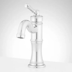 New Chrome St. Martin Single-Hole Bathroom Faucet - Signature Hardware