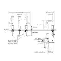 New Chrome Edenton Widespread Bathroom Faucet by Signature Hardware