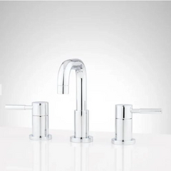 New Chrome Edenton Widespread Bathroom Faucet by Signature Hardware