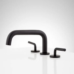 New Matte Black Ruscello Widespread Bathroom Faucet