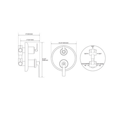 New Chrome Cooper Pressure Balanced Shower Valve with 3-way Diverter - Signature Hardware