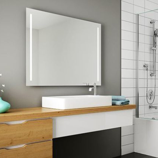 New 42" x 36" LED Lighted Wall Mounted Bathroom Mirror with Defogger and Light - Luna Sunrize